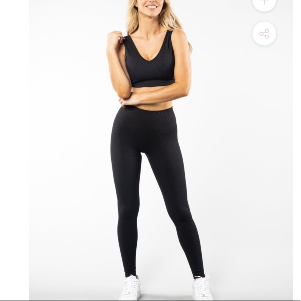 BuffBunny Demand Legging Black Ribbed XXXL